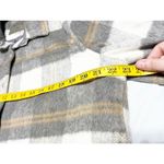 BLANK NYC  Womens Plaid Brushed Neutral Wood Blend Shirt Jacket‎ Shacket Size M Photo 7
