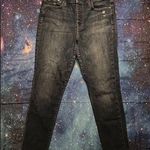 joe's jeans High Rise Skinny Ankle La Brea Raw Hem Button Fly Jeans Photo 0