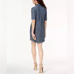 Trina Turk  Rosetta Frayed Denim Chambray Shirtdress Size 4 Photo 2