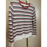 Chloe Stora Striped Sparkle Sweater Sz. 2 (US M) Red Size M Photo 4