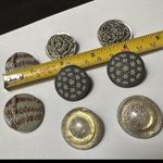 Lot Of 4 Round Costume Jewelry Clip On Earrings Mixed Variety Photo 7