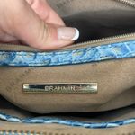 Brahmin Mini Asher Tote Satchel Bag Melbourne Cerulean Blue Croc Embossed Photo 8