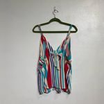 Lulus Adrift Multi Striped Tank Top Sz M Photo 8