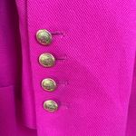 Boston Proper Cotton Pink Blazer Gold Buttons Long Sleeve Preppy Size 8 NWOT Photo 4