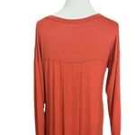 Ahn & Ahn Burnt Orange Stretch Jersey Knit Maxi Dress S NWOT Orange Photo 3