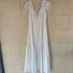 Lulus  White Eyelet Midi Dress Photo 3
