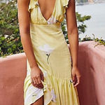 Free People She’s A Waterfall Hi Low Maxi Dress Size 6 Photo 0