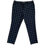 Vince Camuto Black White Squares Dress Pants Straight sz 12 Checkered Windowpane Photo 3
