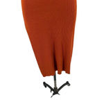 Cult Gaia Rust Orange Strapless Knit Twist Front Midi Dress Side Slit Size XS Photo 5
