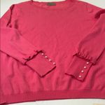 Joseph  Women's Vibrant Pink Crew Neck Sweater Photo 5