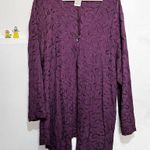 cut loose medium maxi dress and jacket set. Purple Photo 8