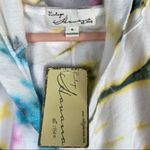 Vintage Havana  Hoodie Cropped Multi -Colored Pastel Tie Dye Size Medium NWT Photo 4