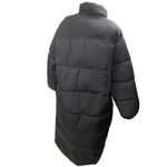 Good American  Long Line Women's Black Pocket Full Zip Puffer Coat Jacket Size 3 Photo 3