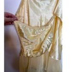 New Vintage 2000s y2k yellow handpainted butterfly yellow rose babydoll lingerie Size XL Photo 5