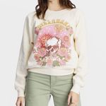 Billabong Cosmic Garden Skull Crewneck Sweatshirt Ivory Photo 0