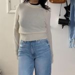 Abercrombie & Fitch  Women's Cream and White Jumper Photo 1