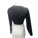 Gymshark Women's Black Long Sleeve Yoga Workout Gym Athletic Crop Top Size S Photo 1