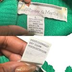 Vintage White Wheeler & Martha Sweater Women’s Large Lambswool& Rabbit Hair Green Photo 7