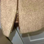 Vintage M Linman wool Burberry pattern Coat Brown Photo 6