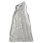 Madewell One Shoulder Unlined Side Slit Linen Blend Body-Skimming Dress Size 00 Photo 2