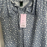 Wild Fable  bodysuit blue with white flowers - size XL NWT Photo 1