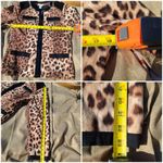 Chico's brown cheetah animal print jacket/blazer sz 0 Photo 11