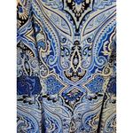 Chetta B  Blue‎ Paisley Sleeveless Dress Size 10 Photo 4