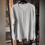 Aerie  offline waffle knit henley long sleeve tee top sweater wow oversized shirt Photo 1