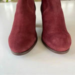 Diba Suede Sleek Bootie in Burgundy and Gold Size 7.5 New without box! Red Photo 4