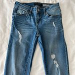 Aeropostale Low Rise Medium Wash Destroyed Jeggings Photo 2