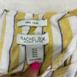 Rachel Zoe Linen Jumpsuit Wide Leg Striped Sleeveless Casual Vacation Size 12 Photo 2