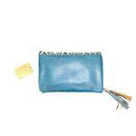 Francesca's Lace Overlay Clutch Teal Photo 6