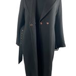 H&M  Elegant Buckle Belt Trench Coat In Black Plus Size Photo 11