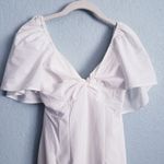 Baltic Born  Indie Back Tie White Midi Dress Photo 3