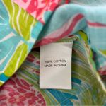 Lilly Pulitzer Cheetah Print Button Down Cotton Shirt, Sz 8 Photo 8