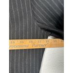 New York Company Women Small Black Striped Button Up Side Slit Dress Photo 10