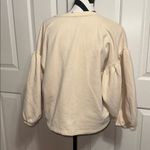 Marine layer  Cream Women's Puff Sleeve Sweatshirt Photo 2