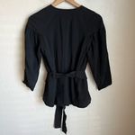 ALC Frank A.L.C Kendrick Wrap Quarter Sleeve Jacket Blazer Size Women's 4 Black  $595 Photo 2