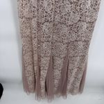 Candalite Vintage Y2K Coquette Fairy Maxi Dress M Pink Lace Crochet Sparkle Photo 3