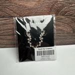 BaubleBar  Rhinestone Farah Ear Crawlers Pierced Earrings NWT Clear & Gold Tone Photo 1