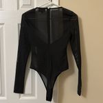 Revolve Long Sleeve Mesh Bodysuit Photo 3
