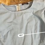 Nasty Gal Denim Puff Sleeve Crop Top Photo 2