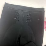 Nike Boutique Training Tights Lace Up Tulip Hem High Rise Leggings: Black Photo 6