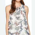 Vince Camuto Floral Tank Top - White and Blue Photo 0