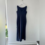 Eliza J Navy Ruffle Front Gown 10 Photo 6