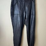 Spanx Faux Leather Jogger Pants Black Size Large Photo 2