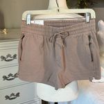 Members Mark Sandy Mocha Latte Twill Knit Comfy Shorts Small New Drawstring  Photo 2
