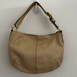 Coach Retro Soho Pebbled Leather Hobo Shoulder Bag in Beige Photo 0