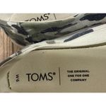 Toms Shoes Womens 6 Casual Slip On Flats Comfort Camo Print 10016779 Gray Fabric Green Photo 4