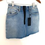 NWT Carmar Colin Half Zip Denim Mini Skirt Cotton Jean Womens Sz 25 Blue Photo 10